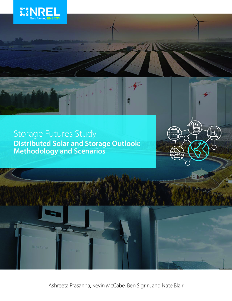 NREL：储能未来研究—分布式太阳能和储能展望：方法与情景（英文版）