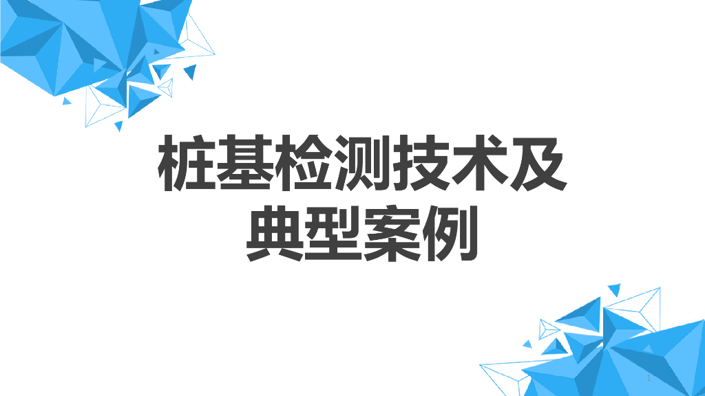 桩基检测技术及典型案例（图文并茂）