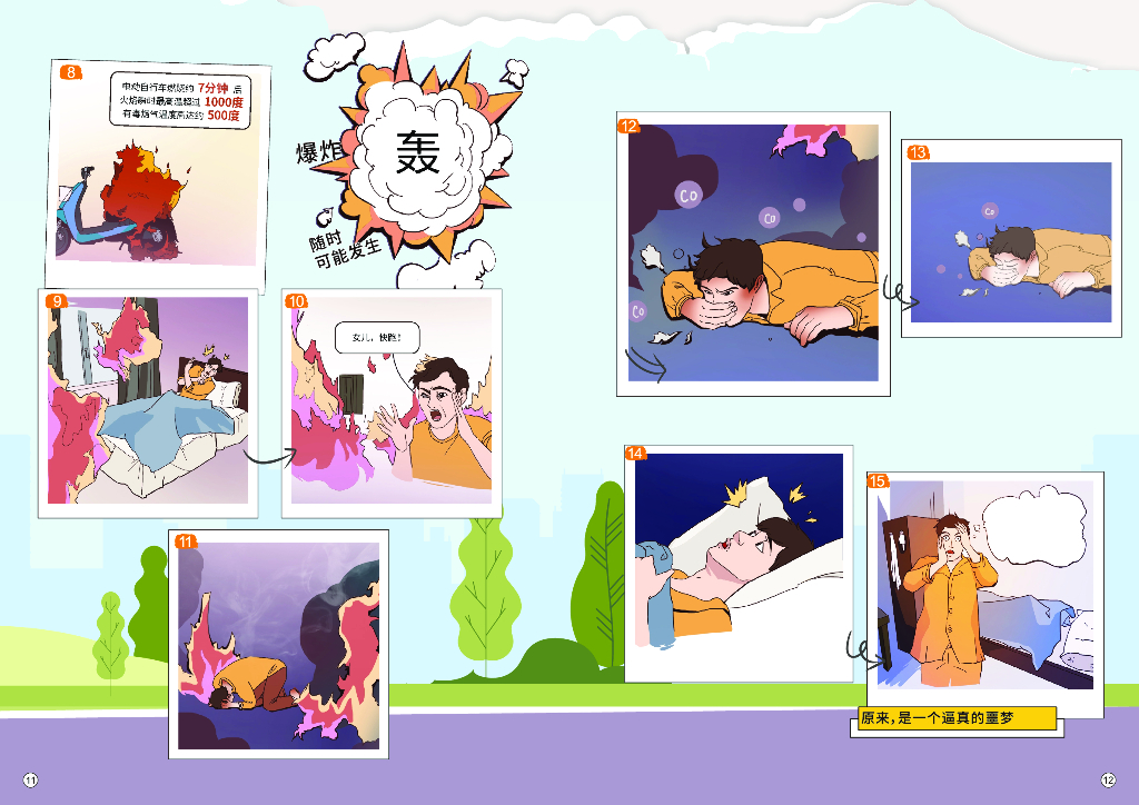 全民消防安全指导手册设计|漫画篇_第8页