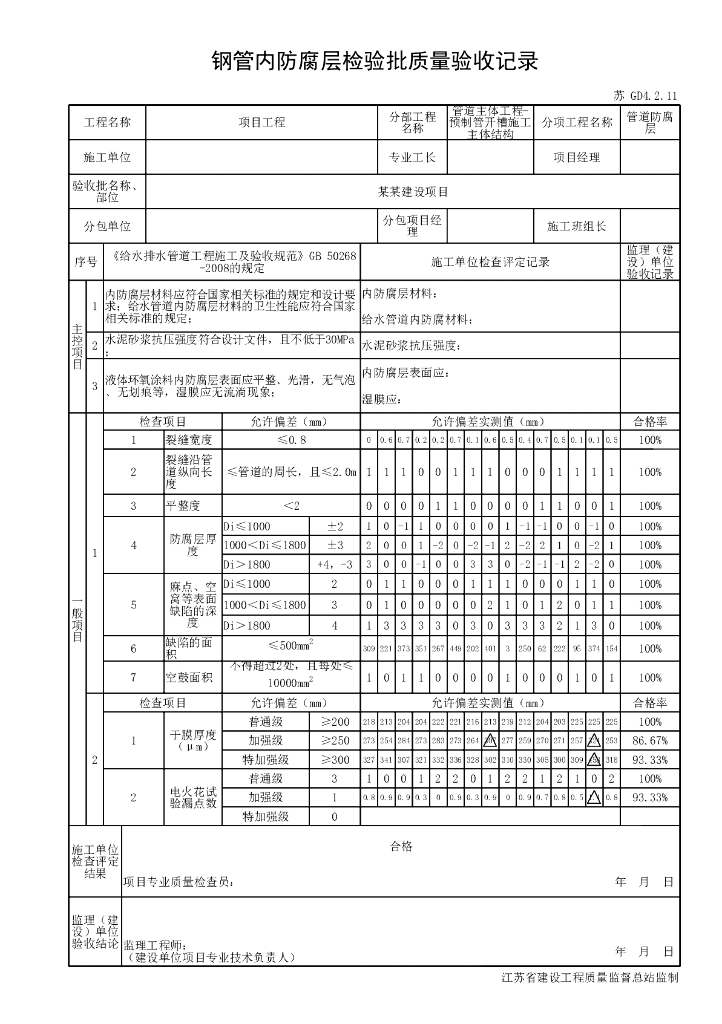 江苏省市政管道工程金属管道施工资料_第10页