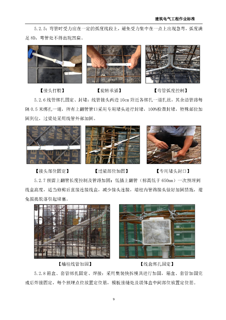 中天建筑电气工程作业标准2022年_第9页