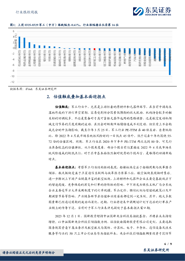 东吴证券：国防军工行业跟踪周报：战略新兴新质生产力强势表现，南海方向酝酿局势紧张因素_第6页