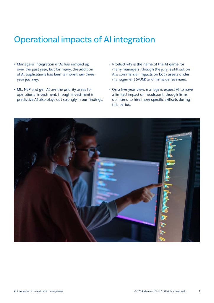 Mercer美世咨询：2024人工智能在投资管理中的应用研究报告（英文版）_第7页