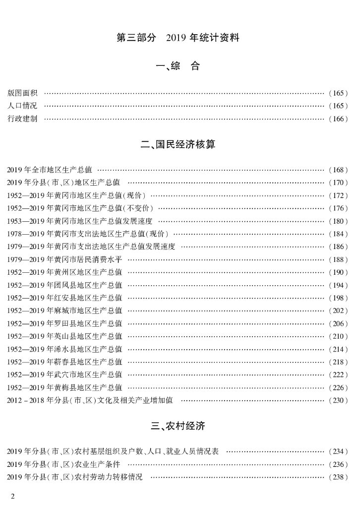 黄冈统计年鉴2020_第6页