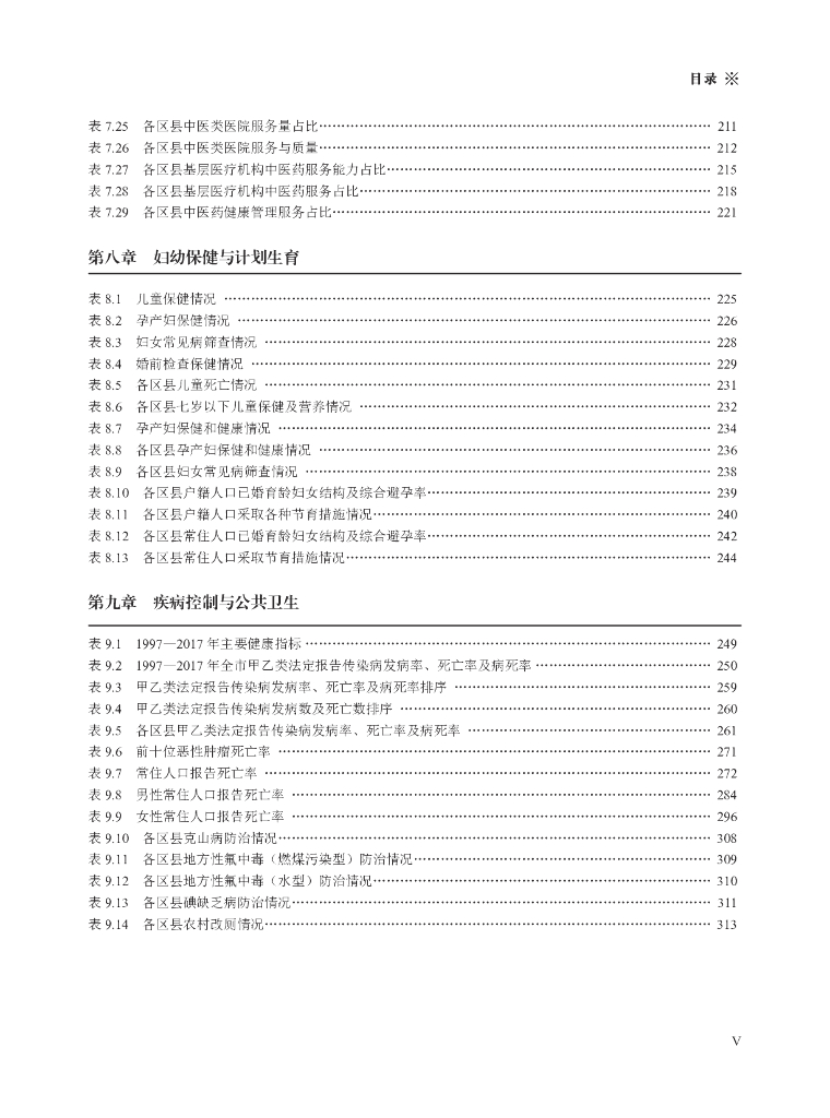 2018年重庆卫生和计划生育统计年鉴_第9页