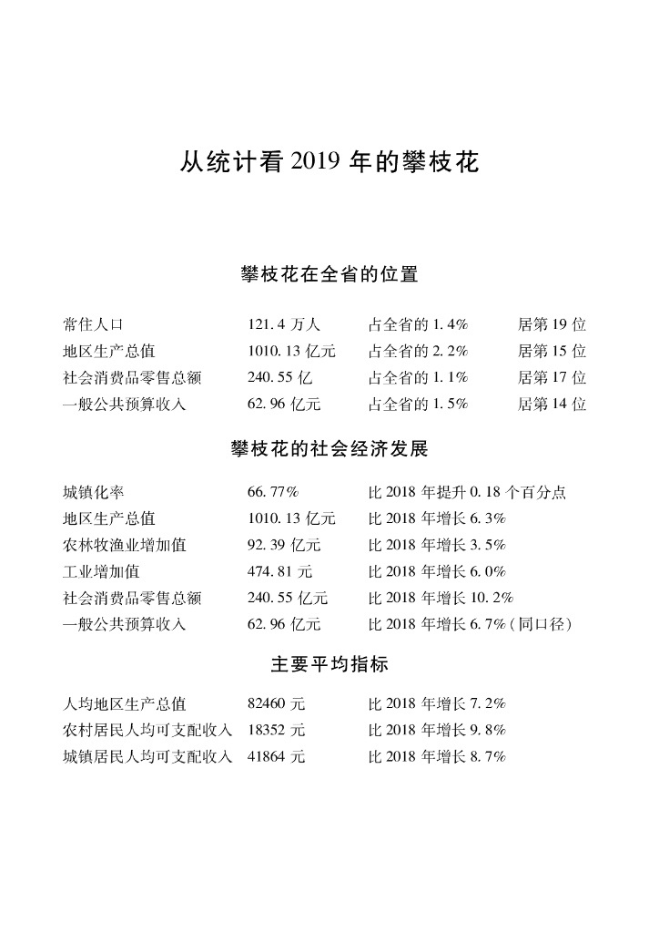 攀枝花统计年鉴2020_第8页