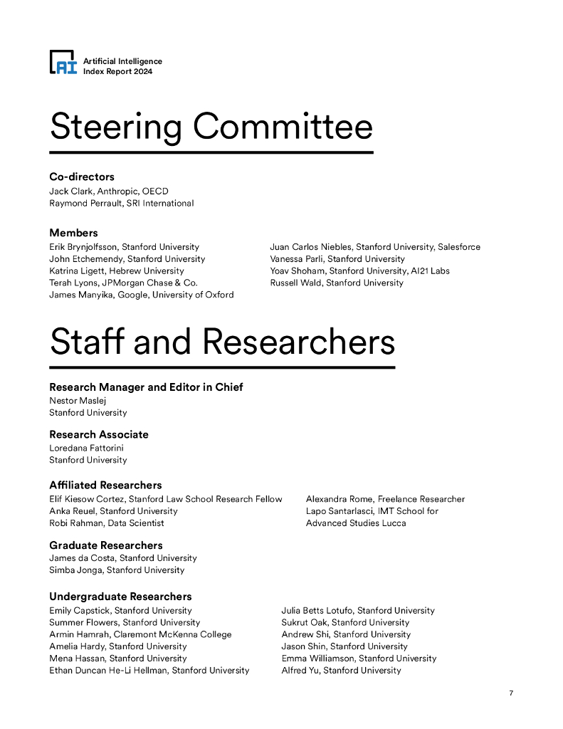 斯坦福大学：2024年人工智能指数报告（英文版）_第7页