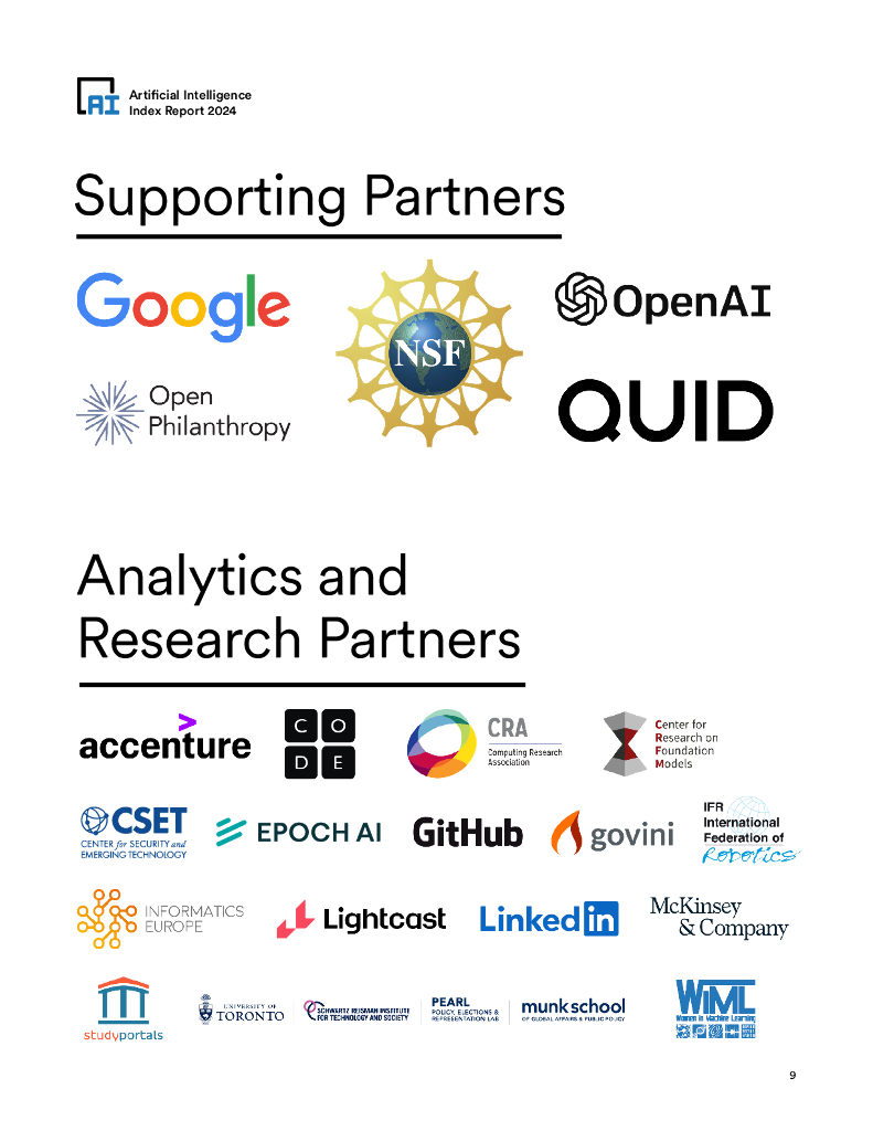斯坦福大学：2024年人工智能指数报告（英文版）_第9页