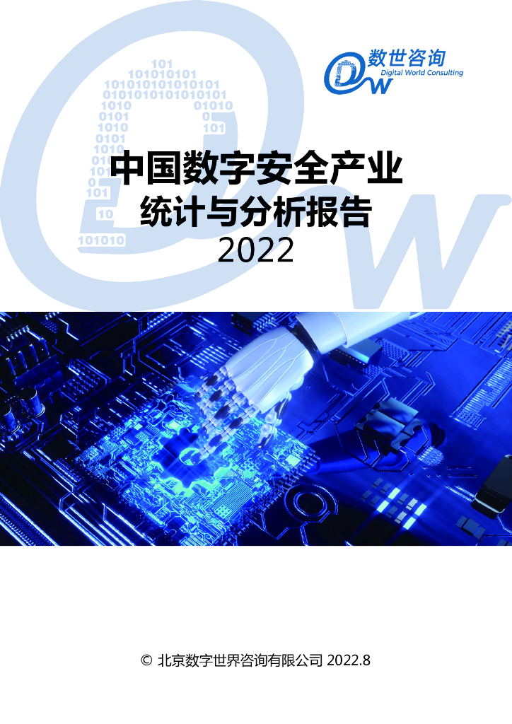 数世咨询：中国数字安全产业统计与分析报告（2022）