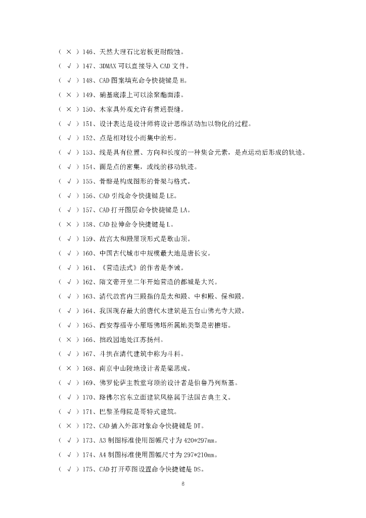 2021年全国行业职业技能竞赛——全国工业设计职业技能大赛决赛理论试题库（职工组/学生组）家具设计师赛项_第9页