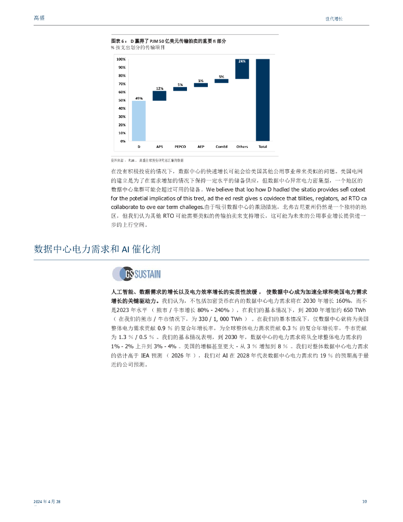 高盛：2024人工智能、数据中心和即将到来的美国电力需求激增报告_第10页