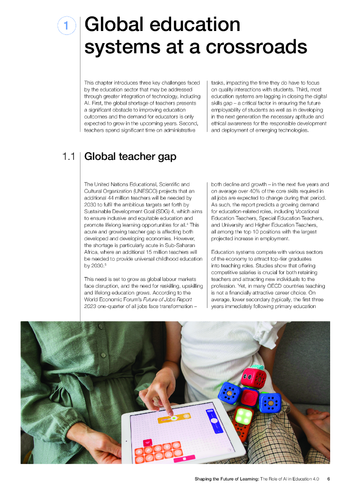 世界经济论坛：2024塑造学习的未来人工智能在教育4.0中的作用报告（英文版）_第6页
