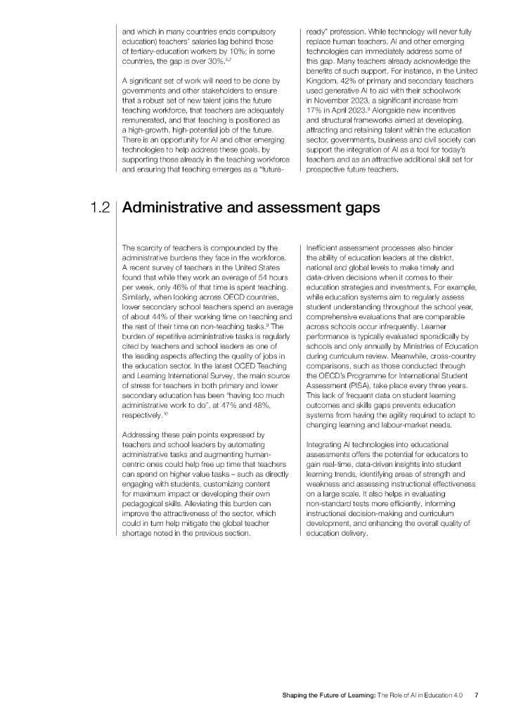 世界经济论坛：2024塑造学习的未来人工智能在教育4.0中的作用报告（英文版）_第7页