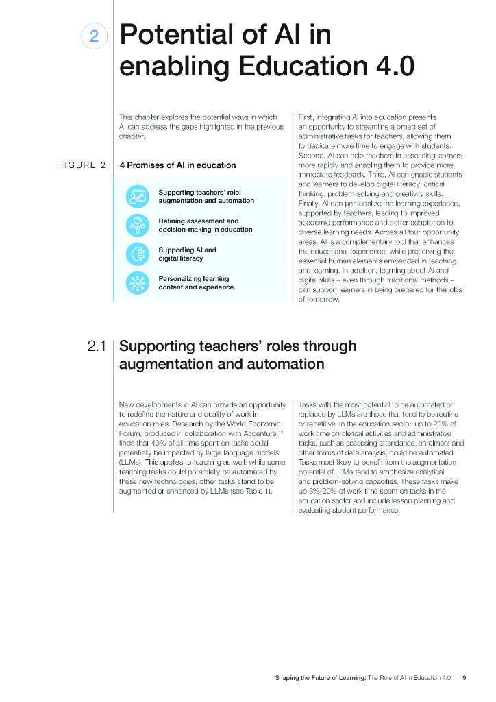 世界经济论坛：2024塑造学习的未来人工智能在教育4.0中的作用报告（英文版）_第9页