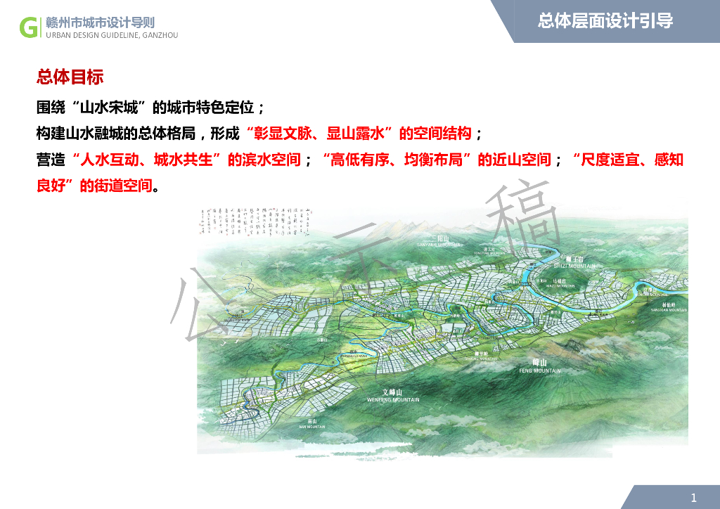 赣州市城市设计导则-总体层面设计引导