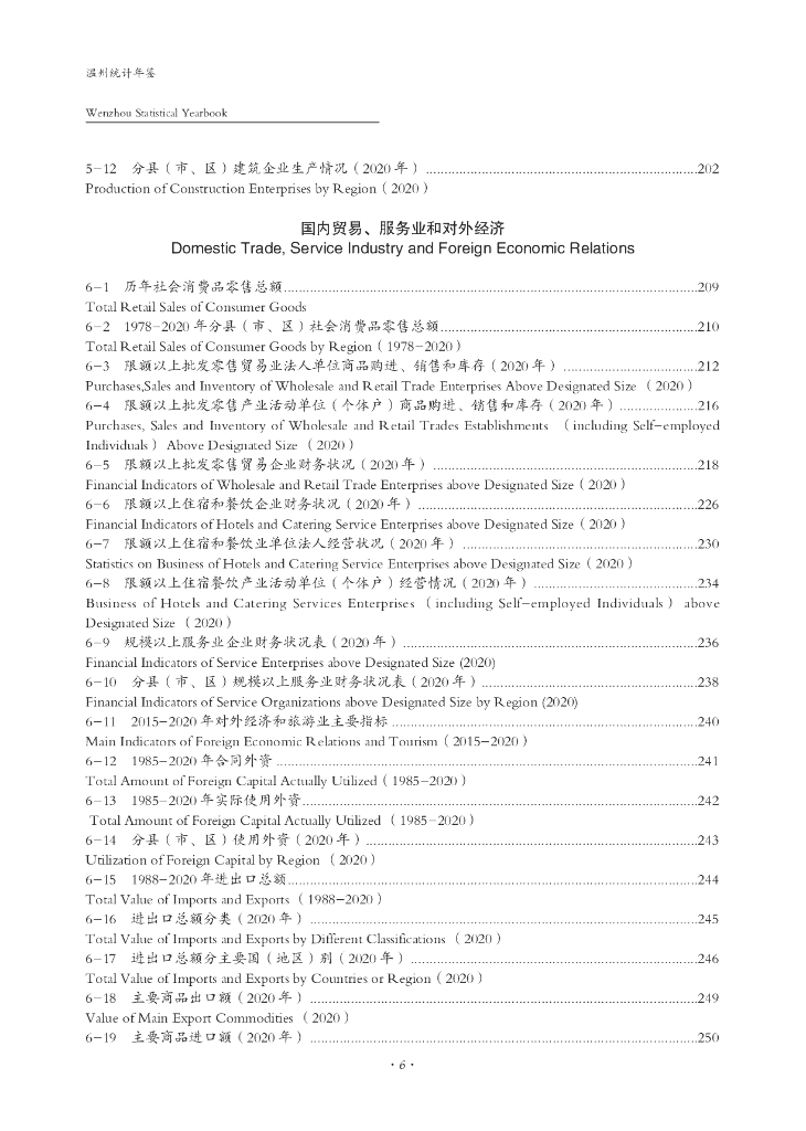 温州统计年鉴2020_第6页