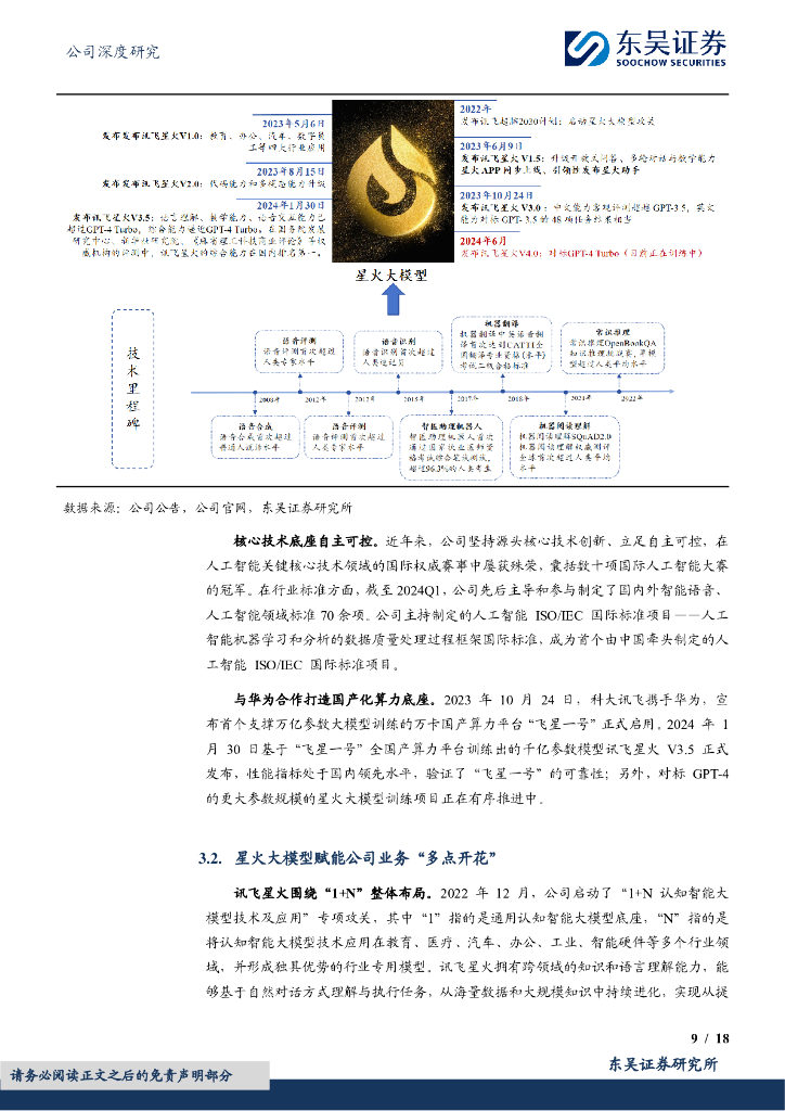 东吴证券：科大讯飞（002230）-人工智能“国家队”，“1+N”实现模型赋能_第9页