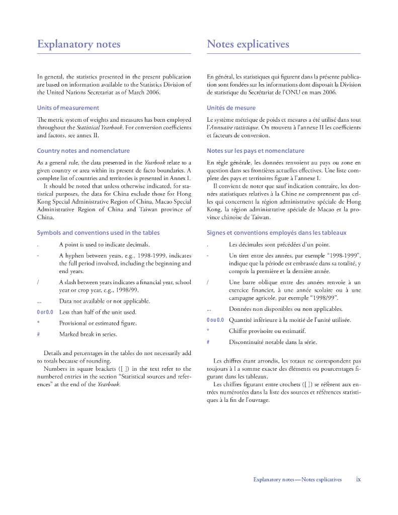联合国统计年鉴（第50期）（英文版）_第9页