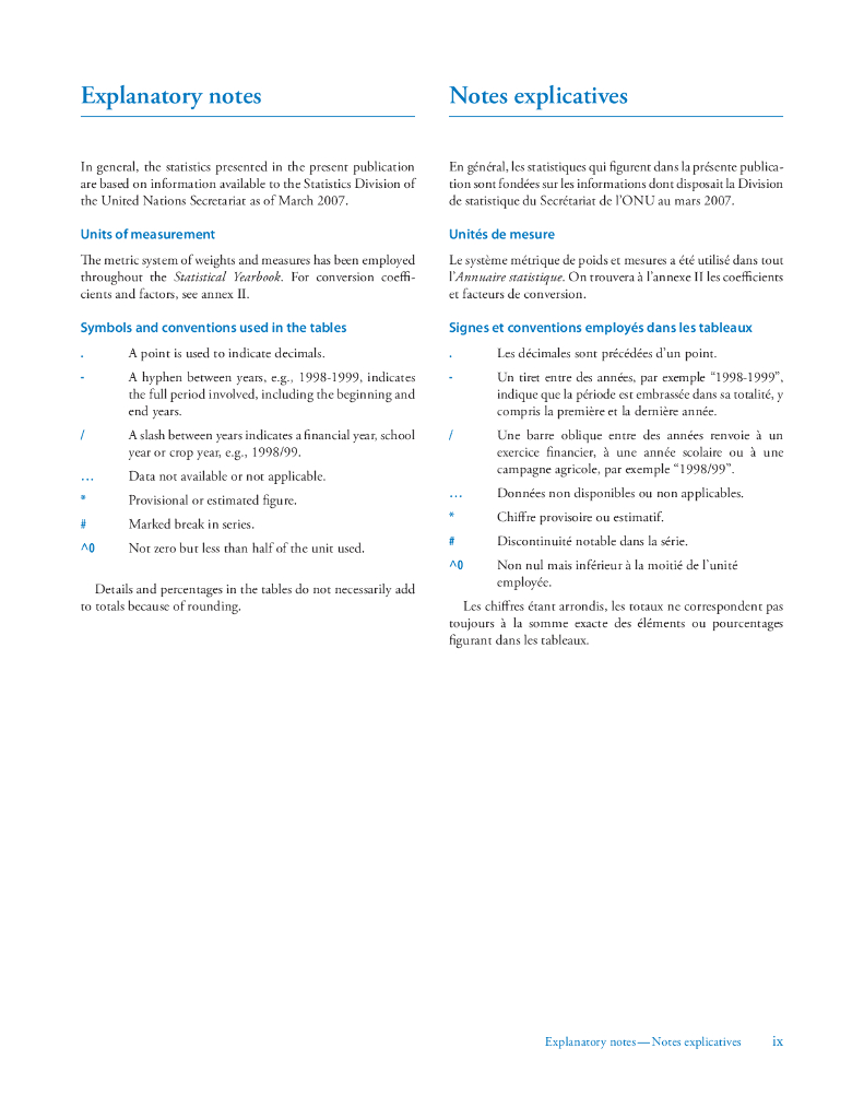 联合国统计年鉴（第51期）（英文版）_第9页