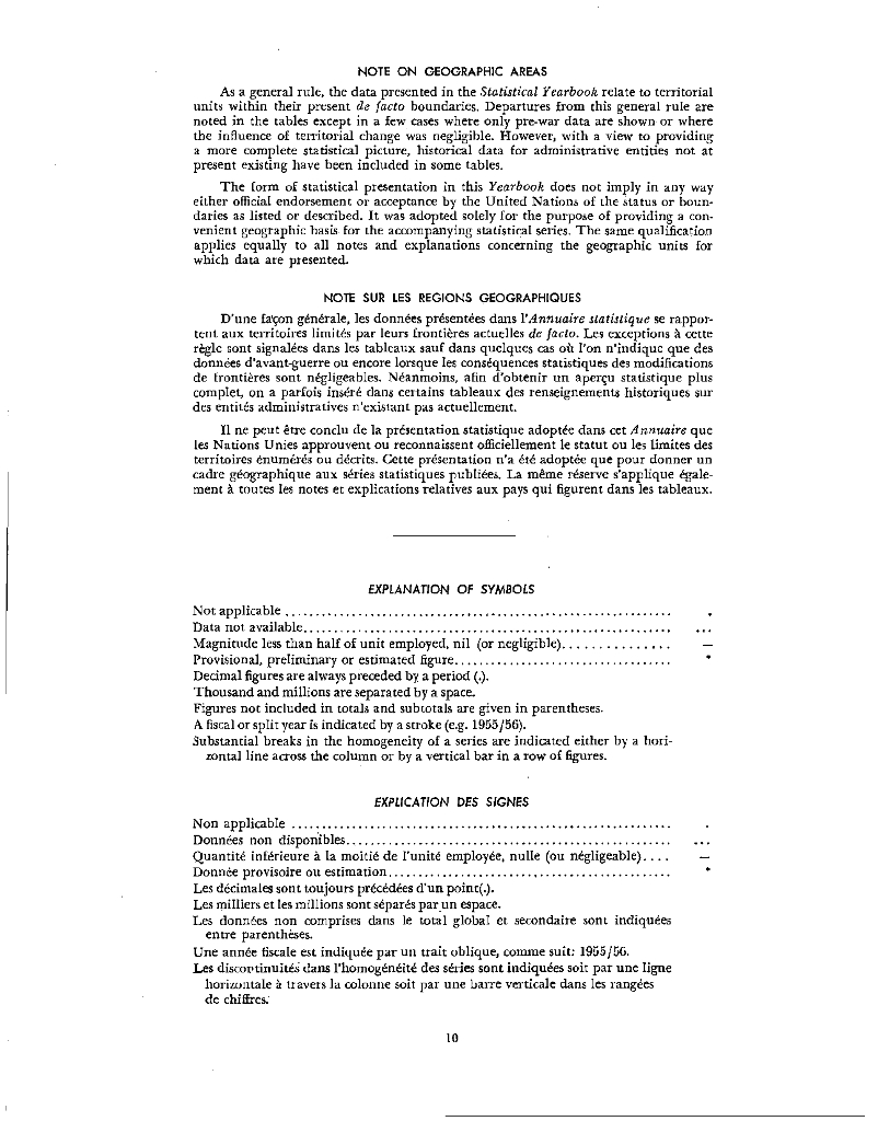 联合国统计年鉴1960（第12期）（英文版）_第10页