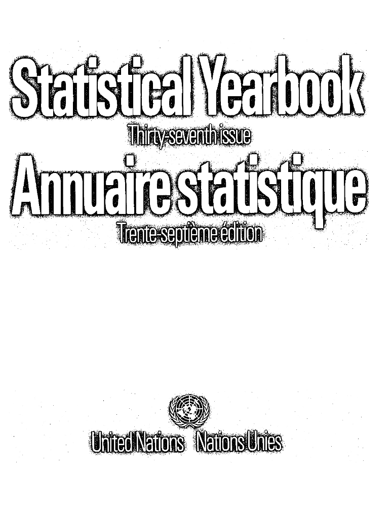 联合国统计年鉴1988-89（第37期）（英文版）