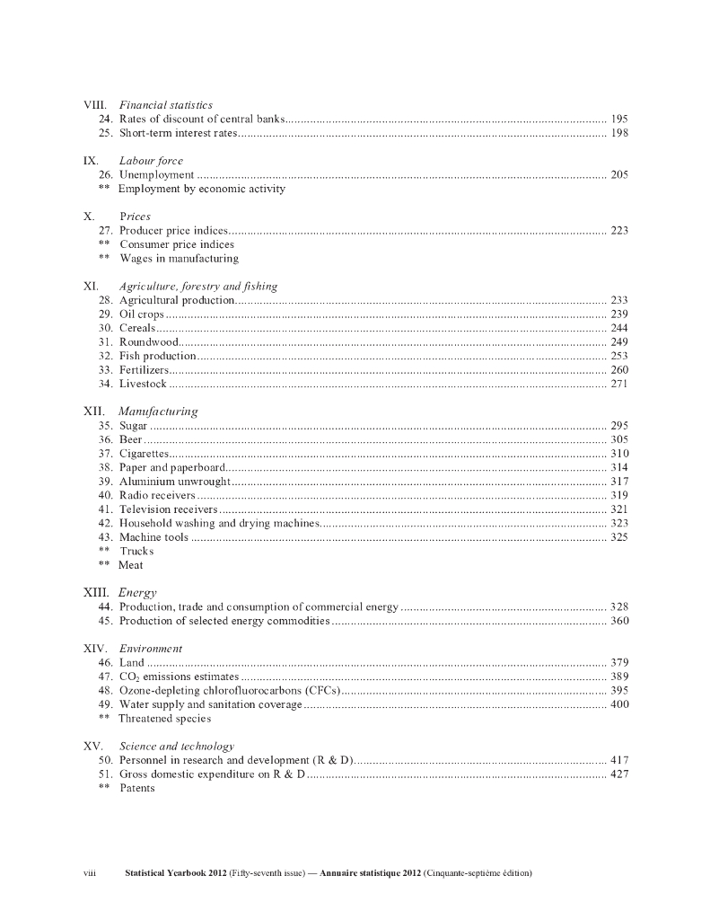 联合国统计年鉴2012（第57期）（英文版）_第8页