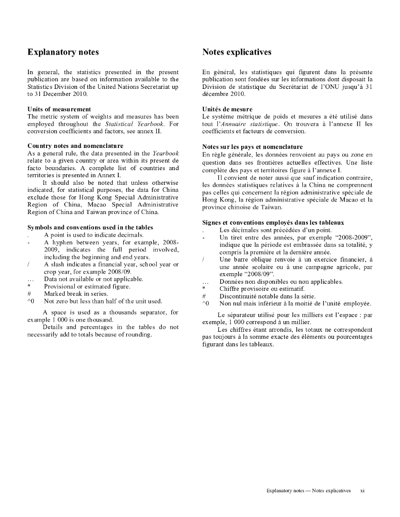 联合国统计年鉴2009（第54期）（英文版）_第9页