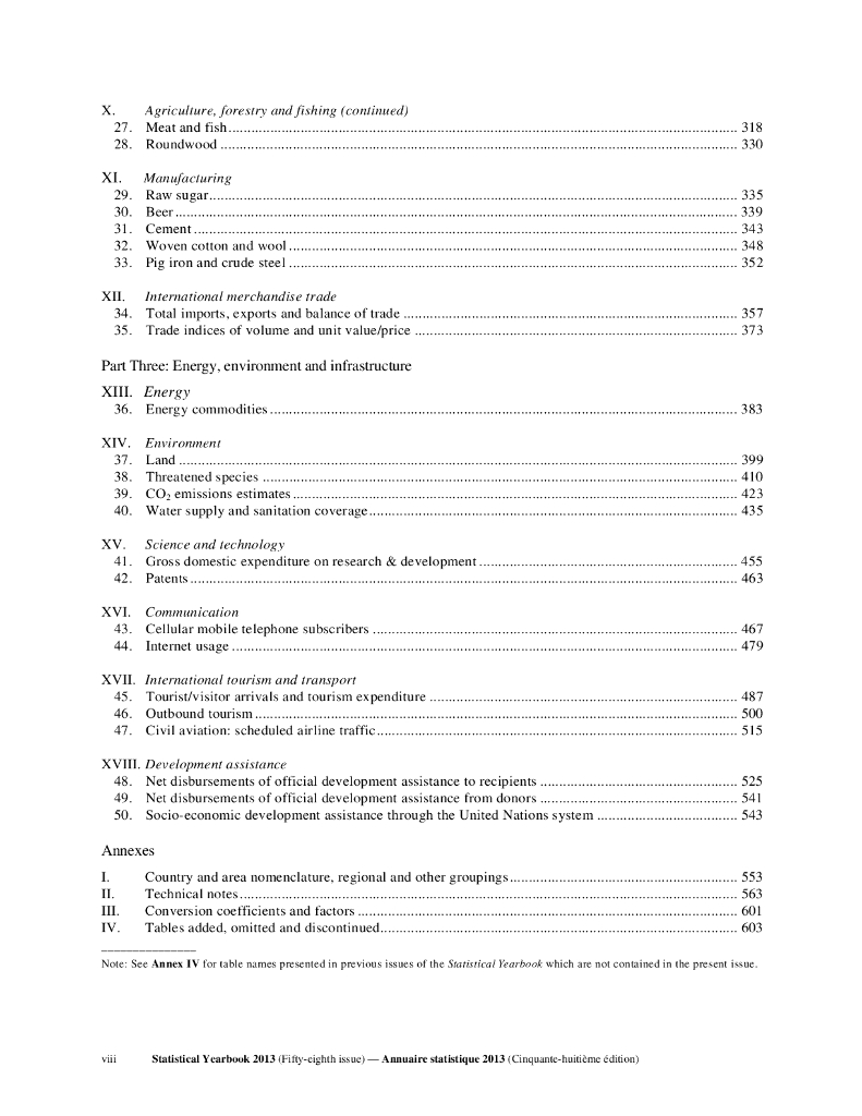 联合国统计年鉴2013（第58期）（英文版）_第8页
