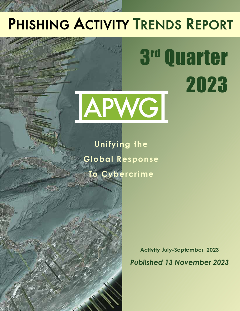 APWG：2023年Q3网络钓鱼活动趋势报告【英文版】