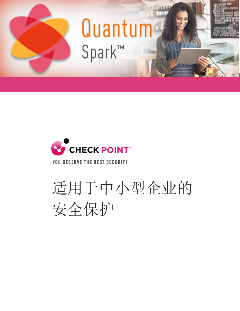 Check Point：Quantum Spark——适用于中小型企业的安全保护方案海报