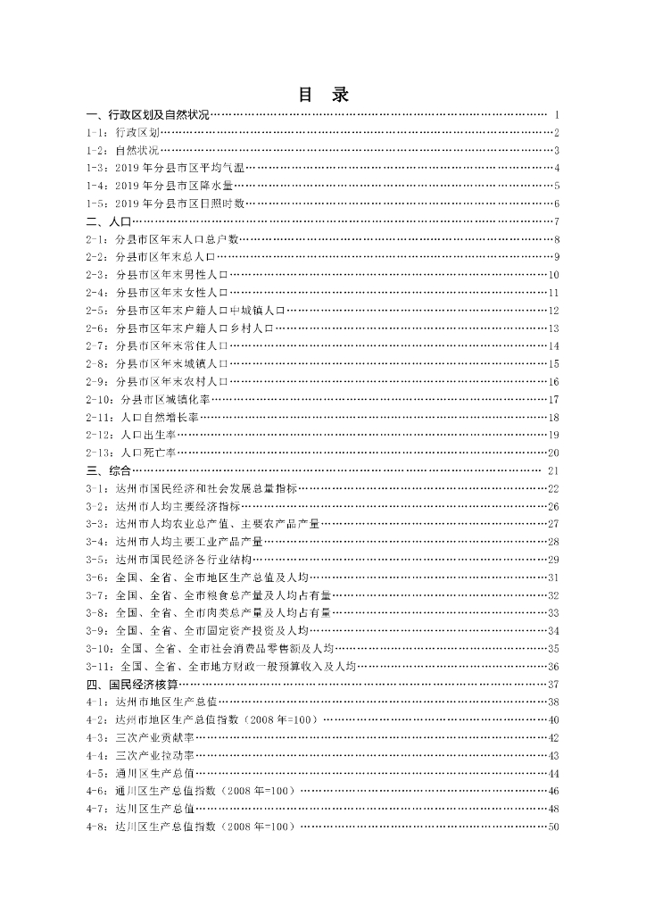 达州统计年鉴2019_第9页