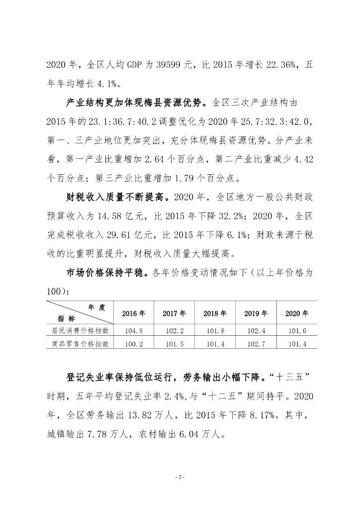 梅州市梅县区统计局：梅州市梅县区统计年鉴2016-2020_第6页