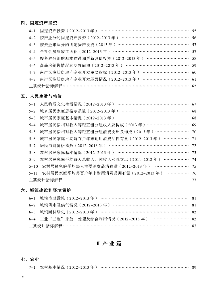 重庆市南岸区统计年鉴2014_第6页