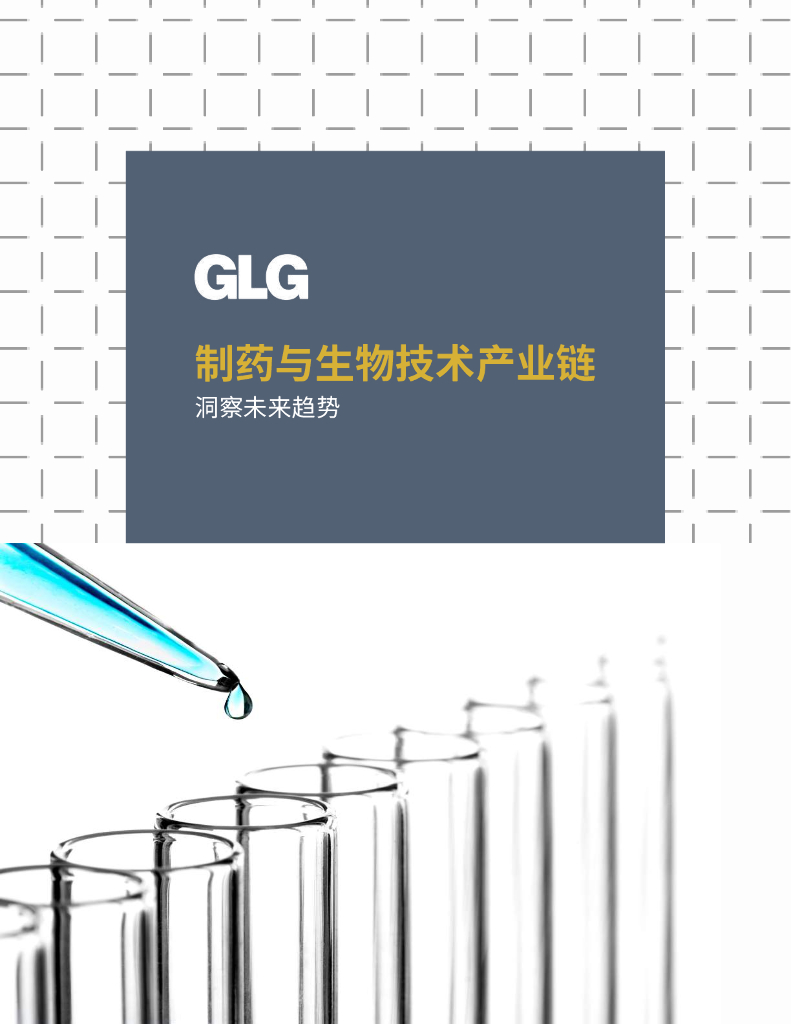 GLG：2024制药与生化医疗技术产业链白皮书海报