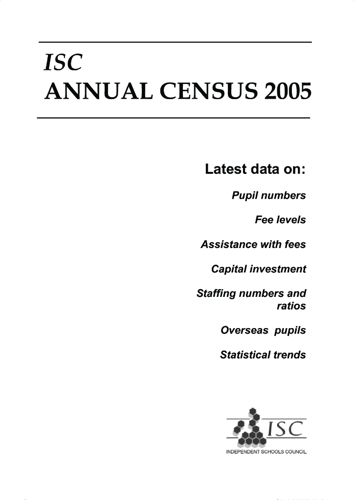 ISC英国私校协会：2005年英国私立学校报告（英文版）
