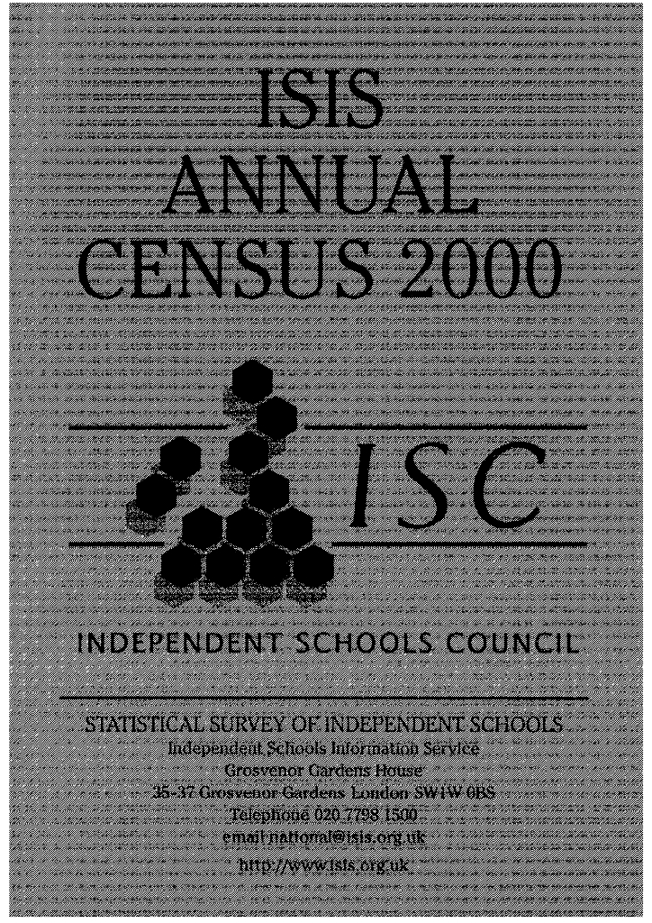 ISC英国私校协会：2000年英国私立学校报告（英文版）