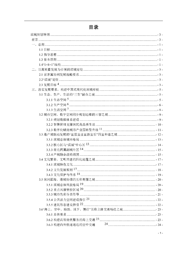 滨城规划导则