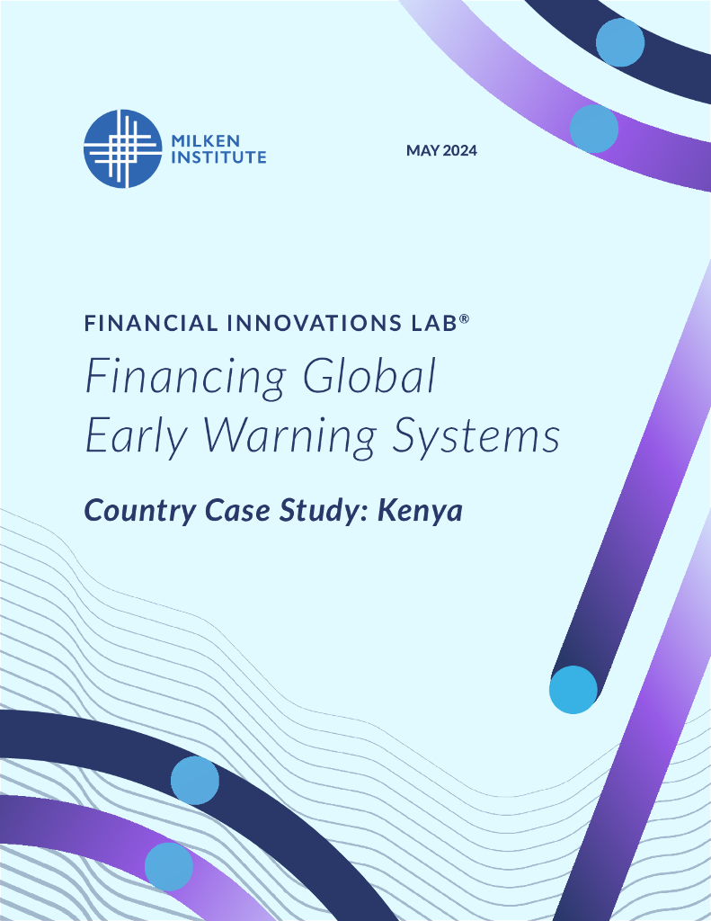 Milken米尔肯研究所：2024全球预警系统筹资国家案例研究报告：肯尼亚（英文版）海报