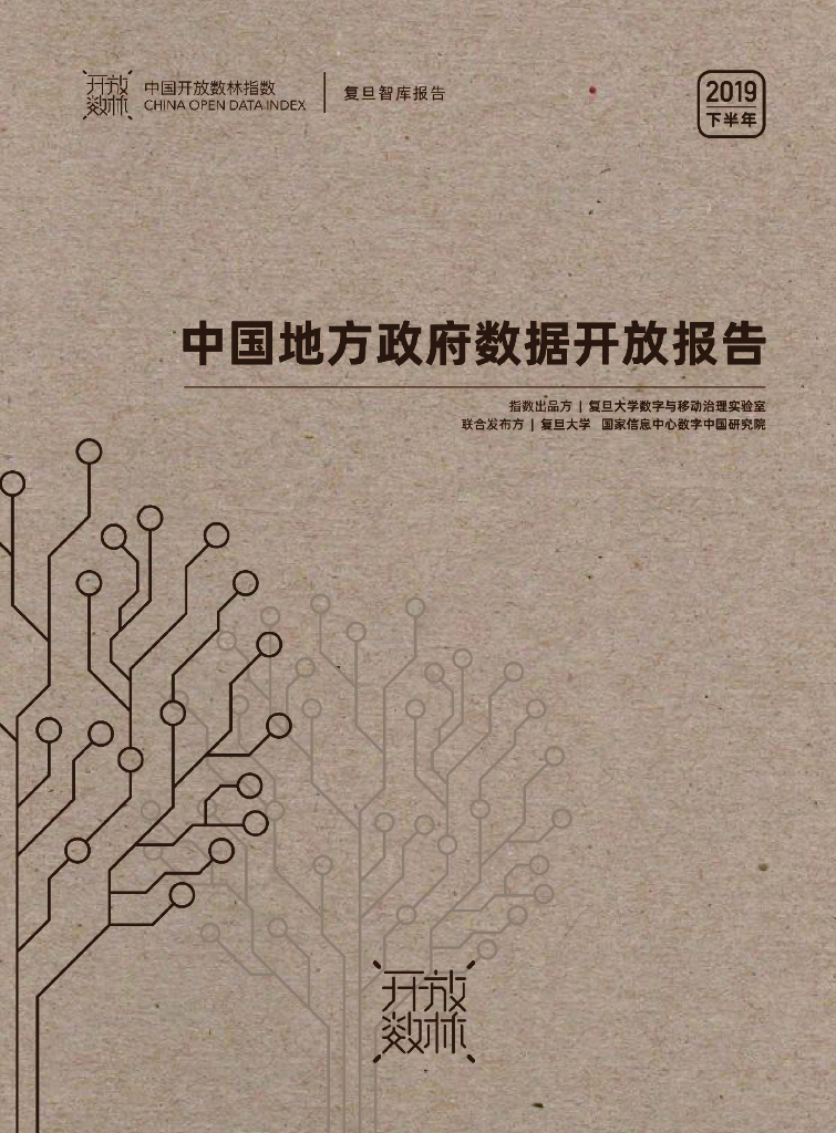 复旦DMG：2019下半年中国地方政府数据开放报告