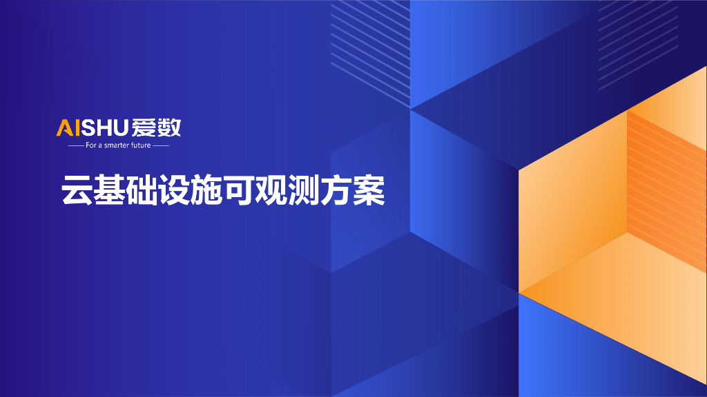 爱数：制造业云基础设施可观测方案海报