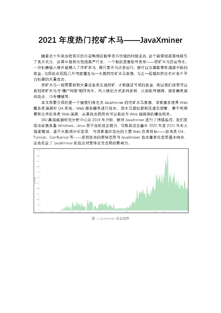 2021年度热门挖矿木马——JavaXminer