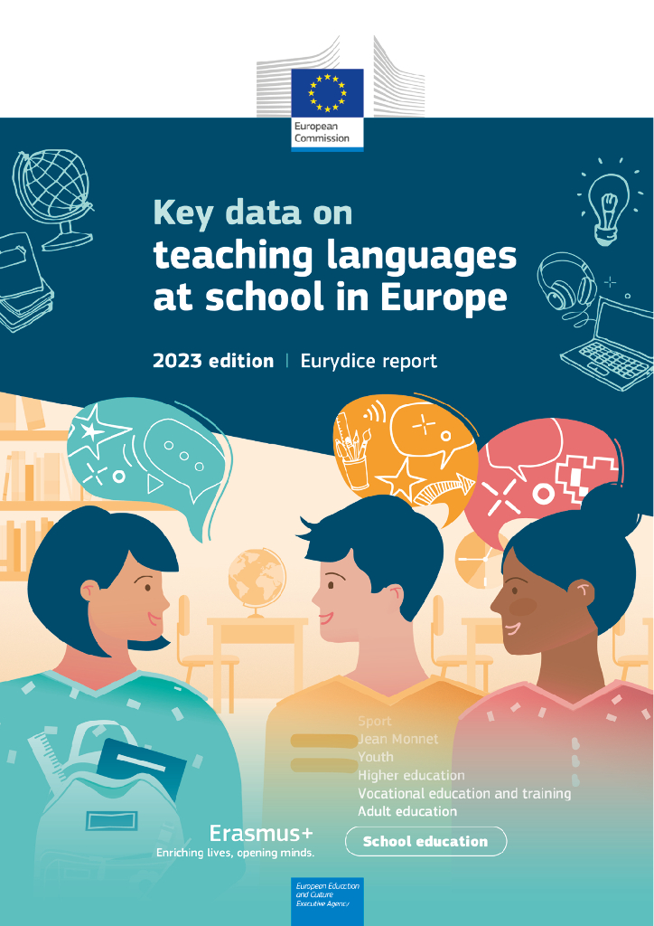 欧盟委员会：2023年欧洲学校教学语言关键数据报告（英文版）海报