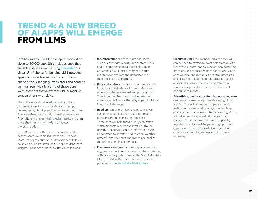 Snowflake：2024年五大数据科学和人工智能发展趋势报告（英文版）_第10页