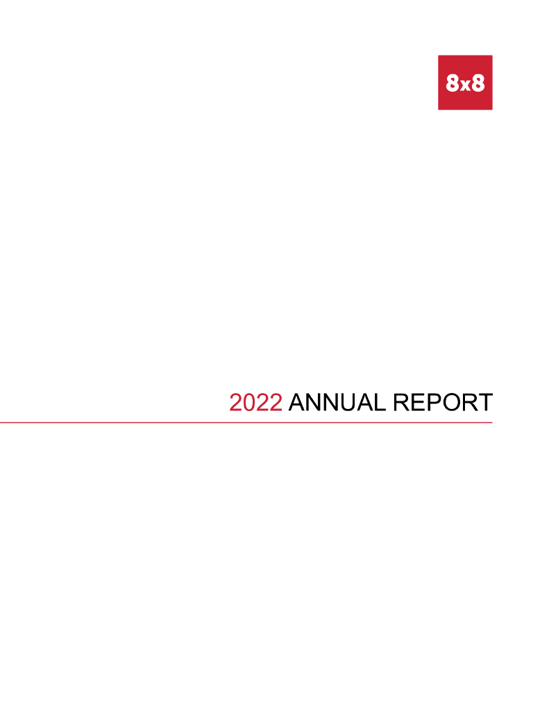 8x8 Inc.（EGHT）2022财年年度报告（英文版）