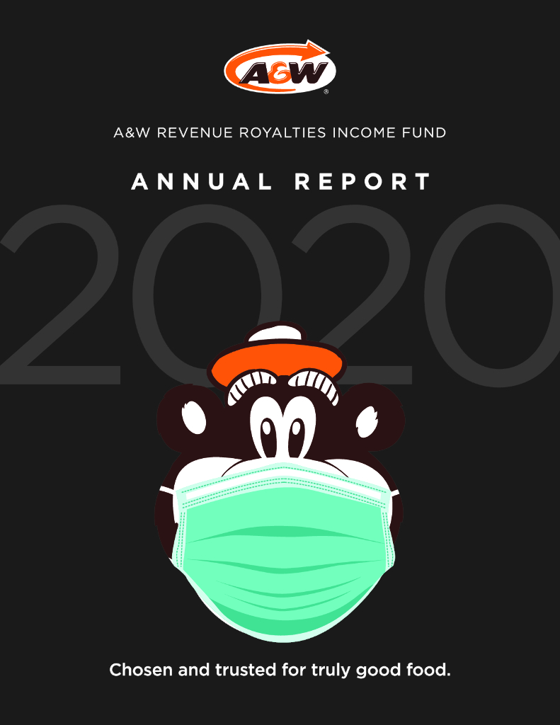 A&W Food Services of Canada Inc.（AW-UN）2020财年年度报告（英文版）