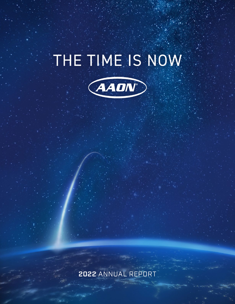 AAON Inc.（AAON）2022财年年度报告（英文版）