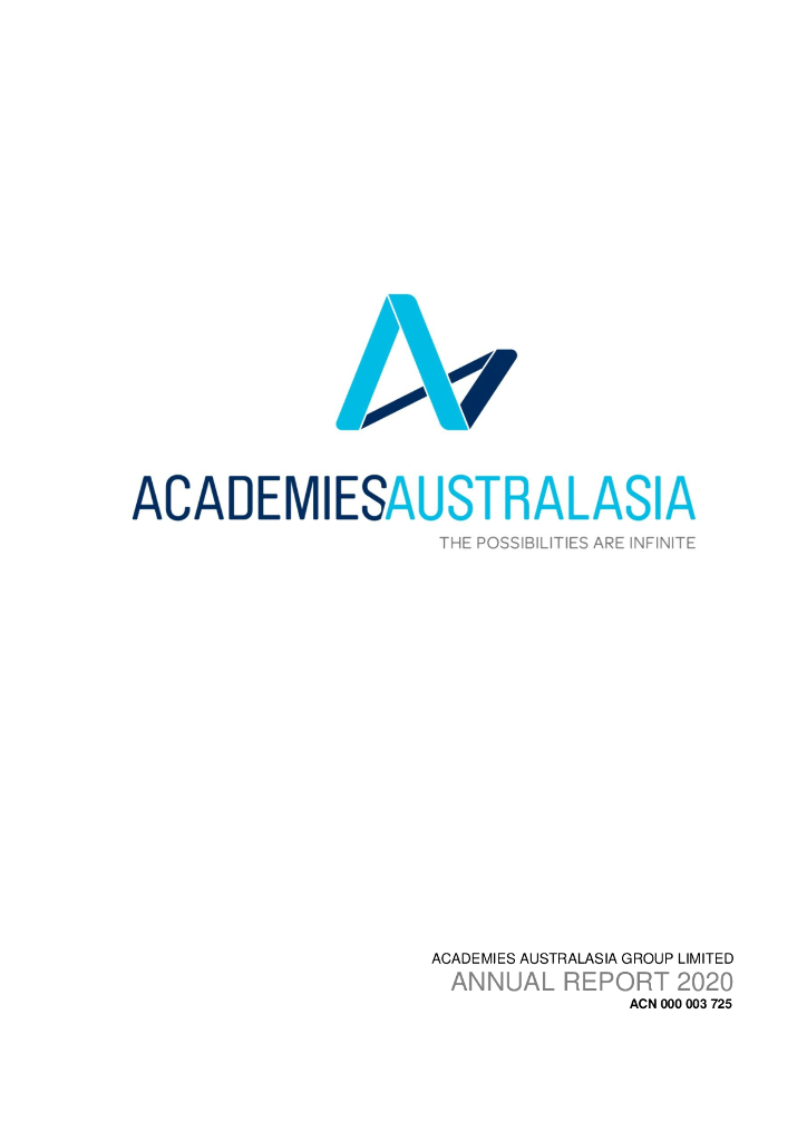 Academies Australasia Group Limited（AKG）2020财年年度报告（英文版）