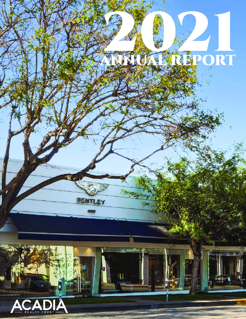 Acadia Realty Trust（AKR）2021财年年度报告（英文版）