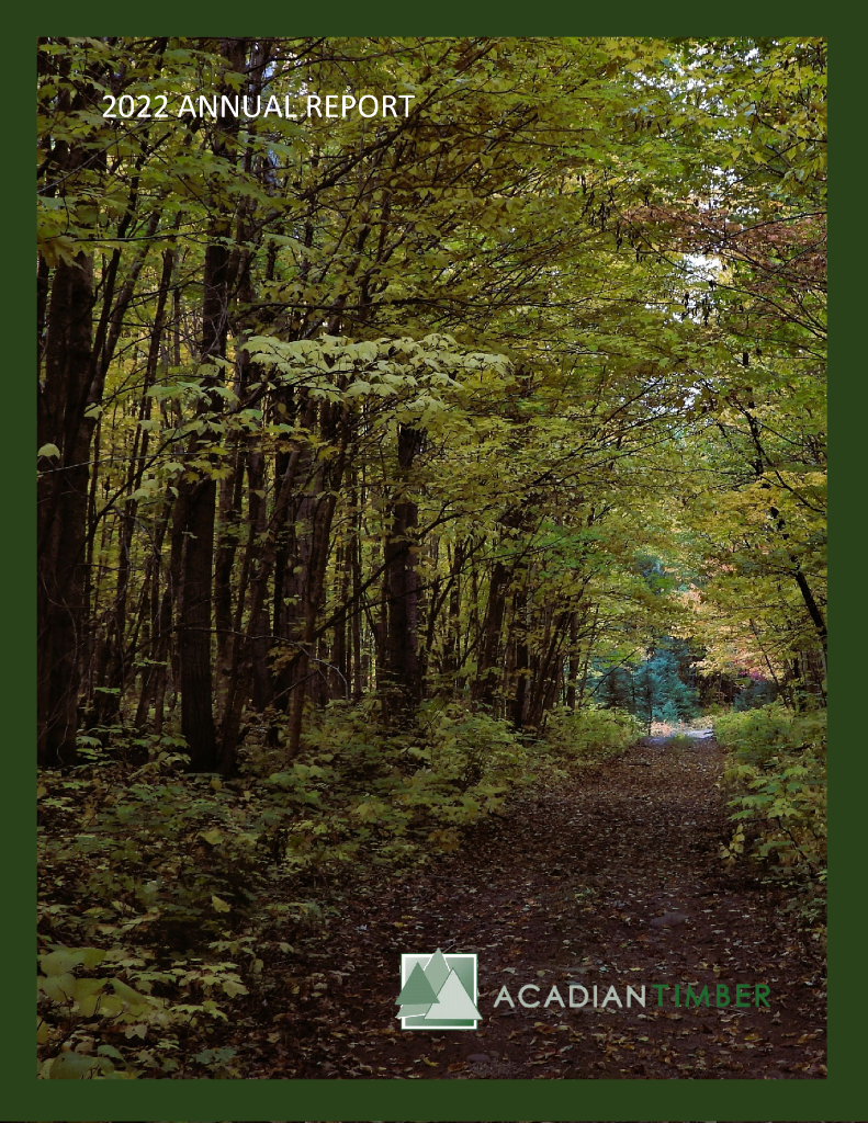 Acadian Timber Corp.（ADN）2022财年年度报告（英文版）