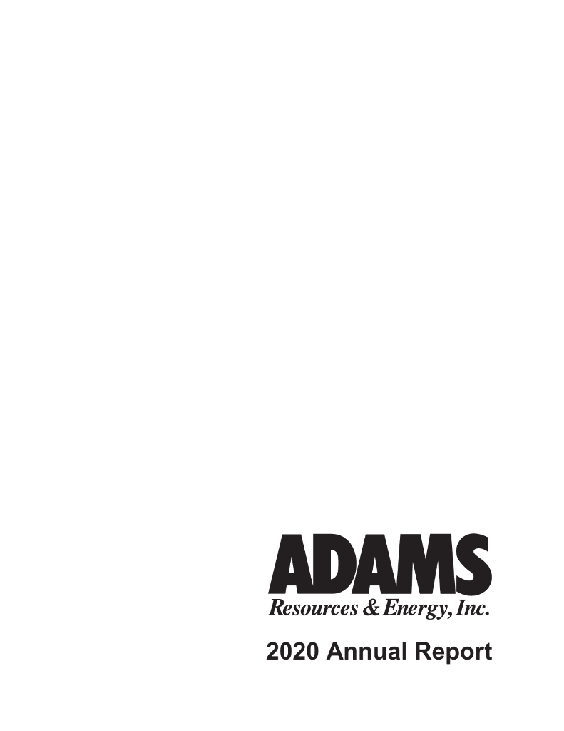 Adams Resources & Energy Inc.（AE）2020财年年度报告（英文版）